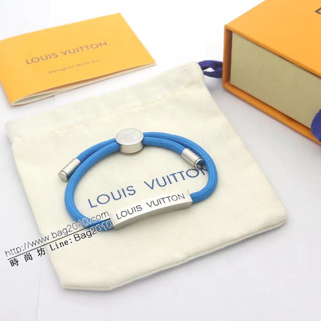 Louis Vuitton新款飾品 路易威登Space繩子可調節手鏈 LV彩色繩子手環  zglv1855